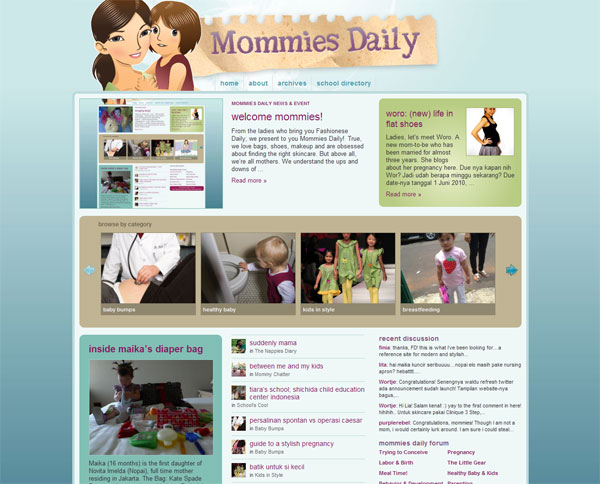 Mommies Daily Website