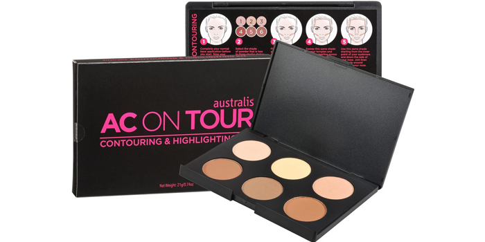 Ac on tour face contour highlighting kit- make up kit 