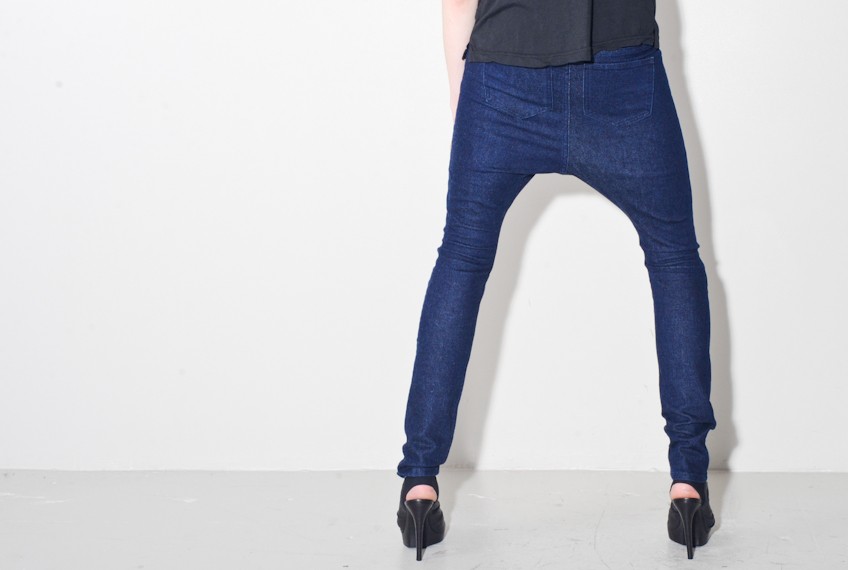 low crotch skinny jeans