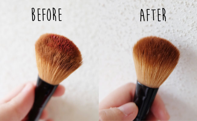 before after brush