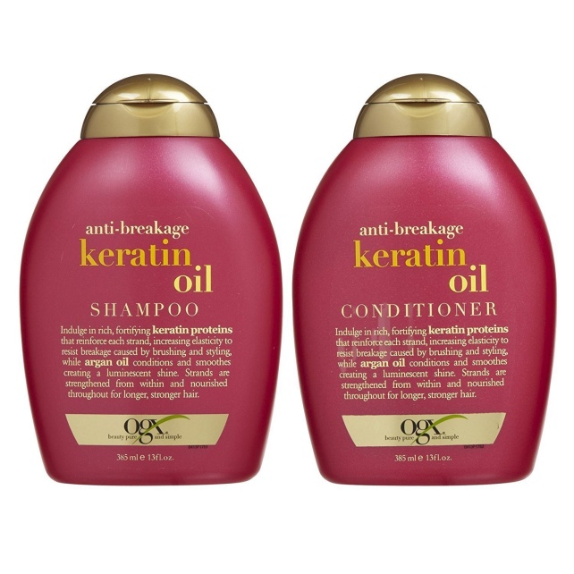 OGX KERATIN OIL SHAMPOO AND CONDITIONER