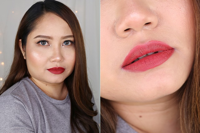 variasi pakai lipstik merah-Arum3