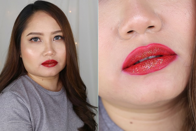 variasi pakai lipstik merah-Arum5