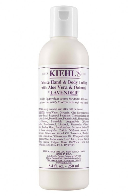 KIEHL'S DELUXE HAND AND BODY LOTION WITH ALOE VERA & OATMEAL LAVENDER