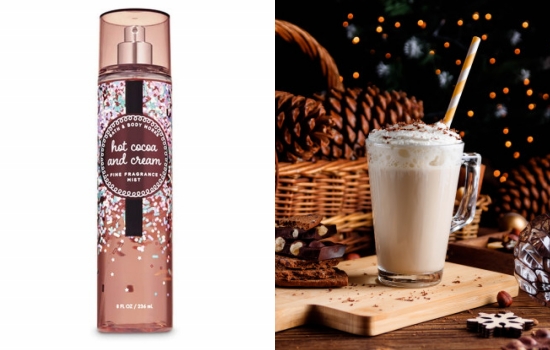 BATH AND BODY WORKS HOT COCOA AND CREAM - collage
