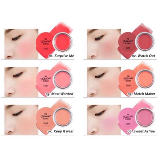CLIO PRO TINTED VEIL BLUSHER - SHADES