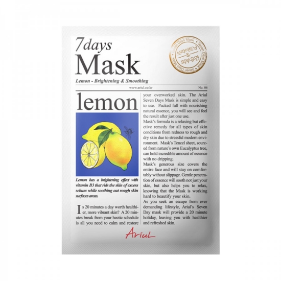 Ariul 7 Days Mask Lemon - sheet mask minimarket