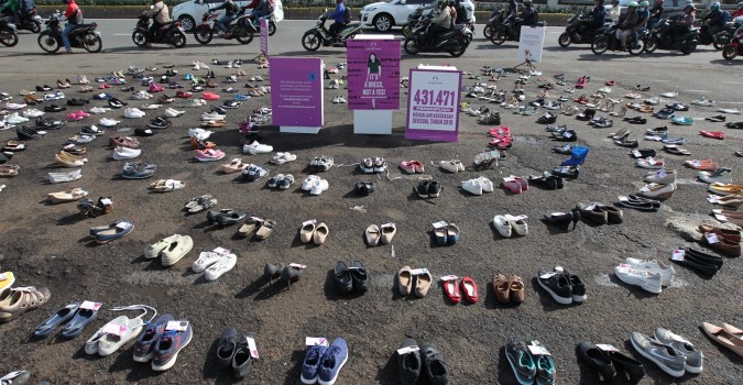 Foto 3 Shoes in Silence kekerasan seksual RUU PKS